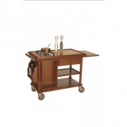 Chariot à flamber en hêtre massif