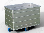 Chariot à linge à fond fixe en aluminium