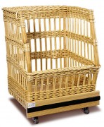 Chariot à pain en osier