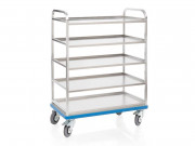 Chariot à plateaux aluminium 