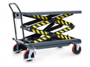 Chariot à plateforme élévatrice 1000 kg - Levée de 520 à 2000 mm