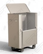 Chariot aluminium à déchets