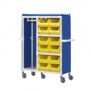 Chariot à linge individuel avec housse de protection - 12 casiers