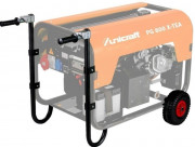 Chariot avec pognées rétractables pour groupe éléctrogène