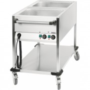 Chariot bain-marie 2 x GN 1/1 verticale