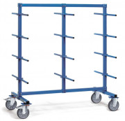 Chariot cantilever 2 faces avec protection PVC