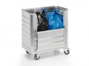 Chariot conteneur en aluminium anodisé - Capacité de charge : 250 et 300 kg - Plusieurs dimensions disponibles 