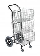 Chariot courrier 3 paniers 6+2r