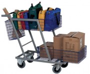 Chariot courrier à 3 paniers