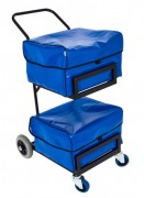 Chariot courrier à sacoches