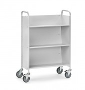 Chariot de bureau à 3 plateaux inclinés