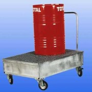 Chariot de rétention 2 fûts