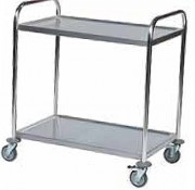 Chariot de service inox 100 Kg
