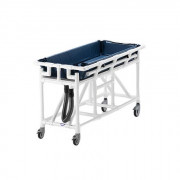 Chariot douche pédiatrie - Charge maximale 150 kg - 4 roulettes - P.1615 mmx L.750 mm x H.965 mm