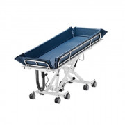 Chariot douche réglable pédiatrie - 150 kg - Haut. réglable de 70 à 110 cm - P.177 x L.71 cm