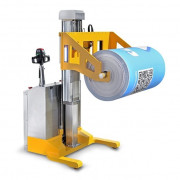 Chariot électrique à timon avec berceaux pour bobines