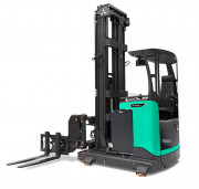 Chariot élévateur électrique pour allées étroites - Capacité de 1300 à 1500 kg 