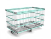 Chariot grillagé à barreaux