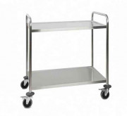 Chariot inox 2 plateaux - 850 x 540 x H.940 mm