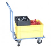 Chariot manutention bacs plastiques