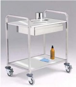 Chariot médical multi usage -  2 plateaux - 400 x 400 mm