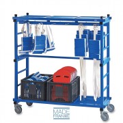 Chariot piscine porte ceintures