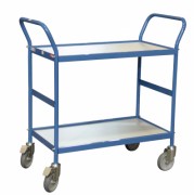 Chariot polyvalent à plateaux en bois