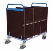 Chariot porte documents en acier