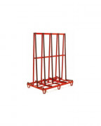 Chariot porte panneaux - Simple ou double face - Charge 500 kg - Dimension : H. 190cm x L. 168cm x l. 112cm