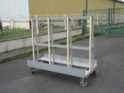 Chariot porte plaque de plâtre BA13 - 1860x800 mm 