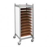 Chariot porte-plateaux - Capacité 12 ou 24 plateaux 