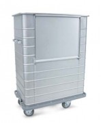 Chariot sac à linge en aluminium