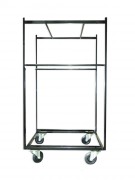 Chariot transport table allongeable - Dimensions (L x I x H): 90 x 120 x 183 cm