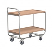 Chariots à 2 plateaux en aluminium