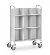 Chariots de bureau à 3 plateaux inclinés