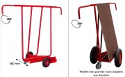 Chariot porte panneaux inclinable - 300 ou 400 kg