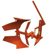   Charrue demi-tour pour tracteur retournement manuel  - Socs ordinaires et coutres - 13 à 20 CV - Largeur travail 9 pouces