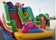 Château gonflable toboggan