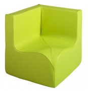 Chauffeuse d’angle 90° MODULO – Déhoussable - Assise : 170 mm à 400 mm - Revêtement tissu enduit PVC 