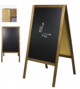 Chevalet de trottoir ardoise - Double face - L.610 mm x H.1180 mm x P.600 mm