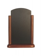 Chevalet de table en bois marron - 4 dimensions - Nombre de face : 2 - Avec ou sans poignée
