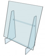 Chevalet de table pour grand tableau en plexiglas