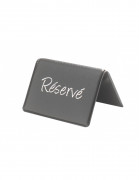 Chevalet de table “Réservé” en simili cuir (lot de 6)