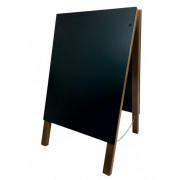 Chevalet de trottoir avec contour bois teinté chêne