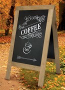 Chevalet de trottoir en bois résineux