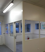 Cloison amovible bureau et faux plafond