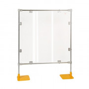 Cloison de protection machine amovible