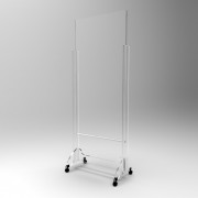 Cloison de protection mobile - Dim. L73 x P44 x H190 cm