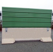 Clôture de chantier en tôle de bardage