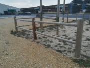 Clôture en bois ranch